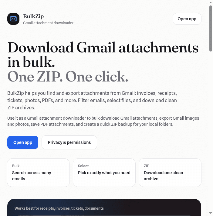 BulkZip screenshot